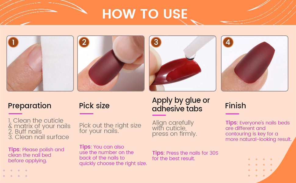 press on nails how to use